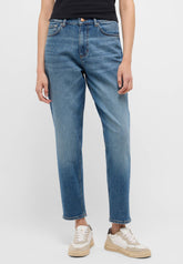 Damskie Spodnie Jeansowe Mustang Style Brooks Relaxed Slim Denim Blue 1015560 5000 602